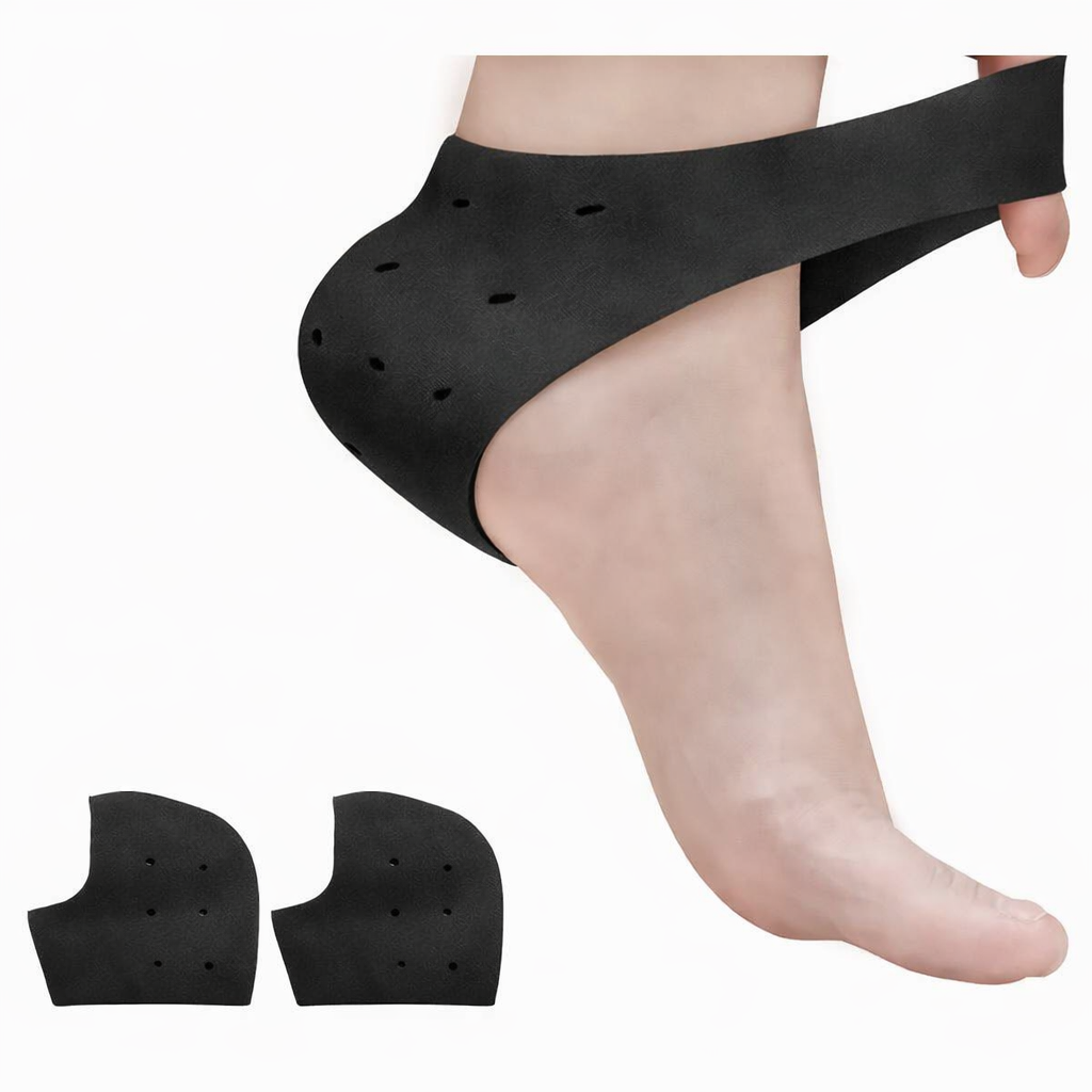 Silicone Gel Half Heel Pad Socks for Pain Relief for Men and Women (1 Pair)