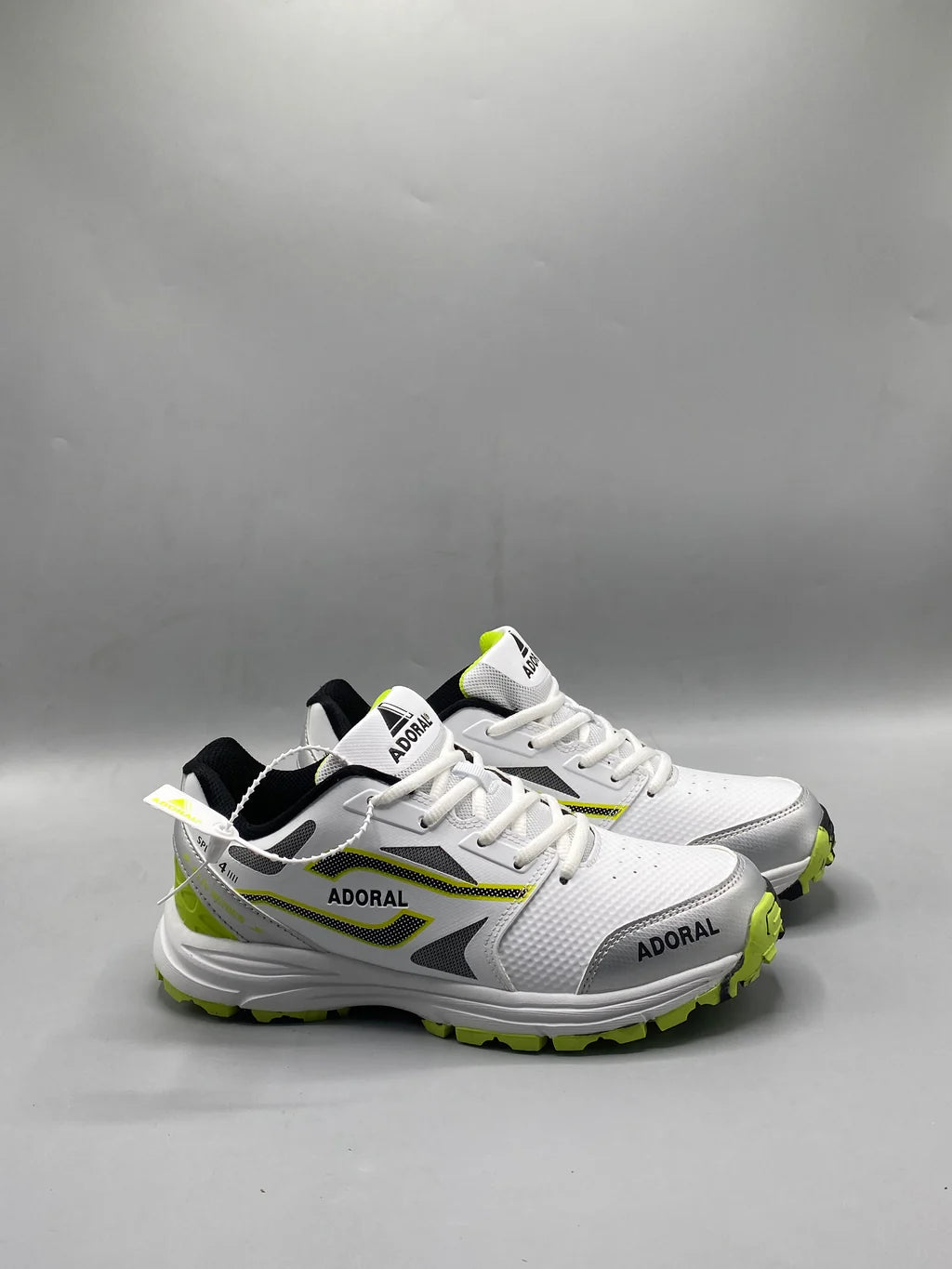 ADORAL SPEED (WHITE/GREEN) CRICKET SHOES