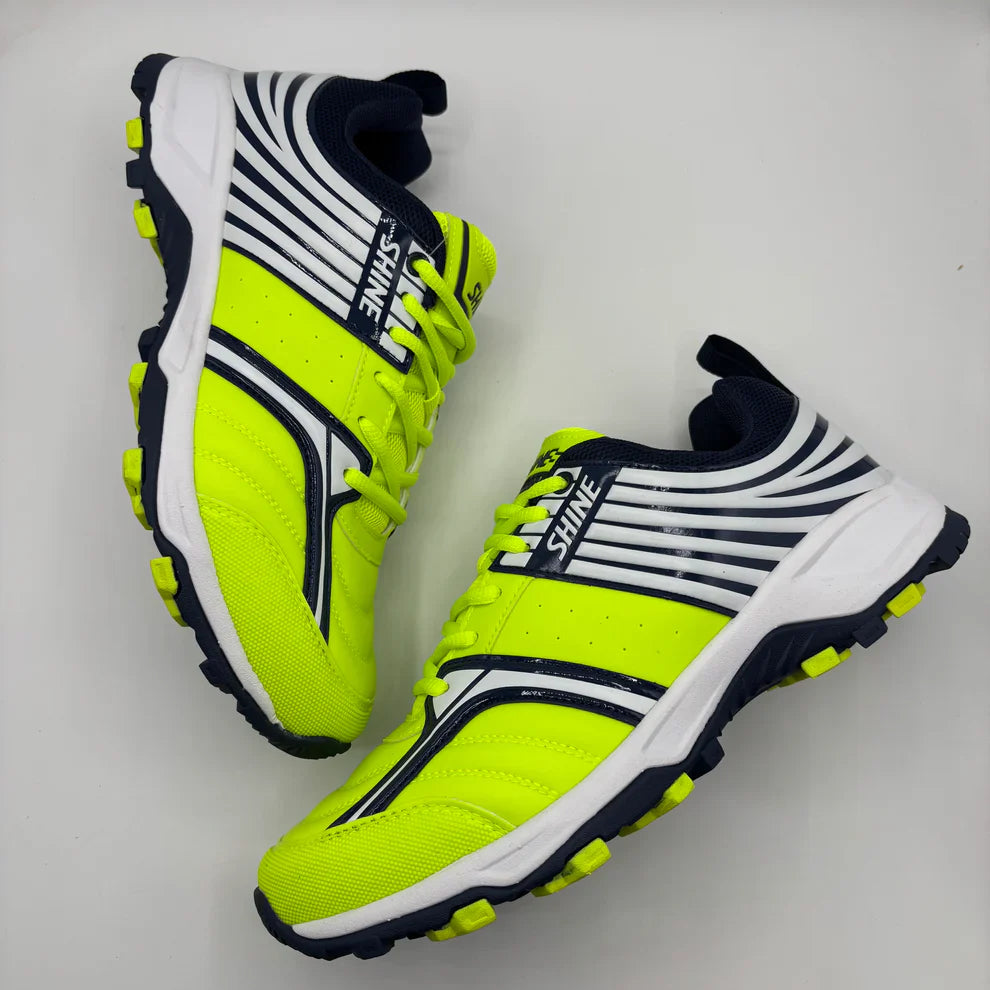 SHINE 5000 CRICKET SHOES (LIME-NAVY)