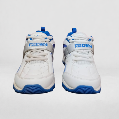 FG Don Cricket Shoes White Bluue 999