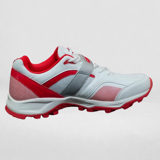 FG Don Cricket Shoes White Red 999