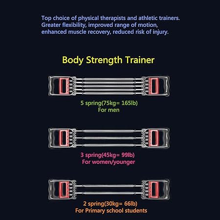 Chest Expander Strength Training Spring Device