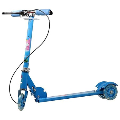 Roller Board 3 Wheel Height Adjustable Folding Skate Lighting Scooter, Foldable Outdoor Sport Ride on Cars Toys