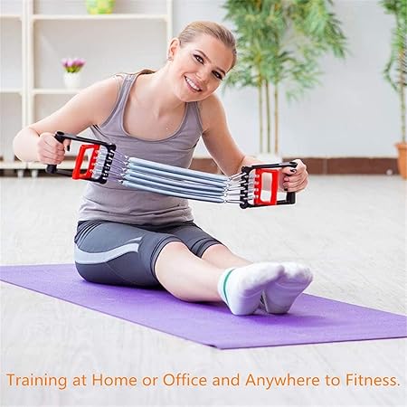 Chest Expander Strength Training Spring Device