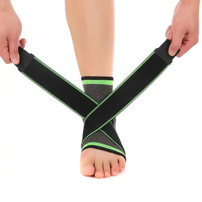 ADONYX Premium 3D Sport Ankle Brace Protector Compression Protection Guard  Pain Relief Ankle Support  (Green)