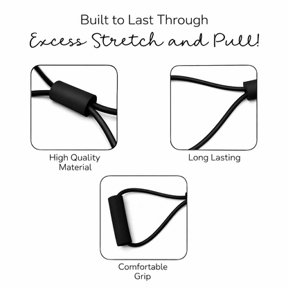 Wiselife Plastic Ultra Toner 8 Shape Resistance Band With Padded Handles Great For Stretch,Exercise,Fitness Training,Yoga,Resistance Weights,Therapy,Gym Or Home Workout Equipment (Light,10Lbs.)