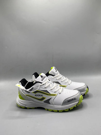 ADORAL SPEED (WHITE/GREEN) CRICKET SHOES