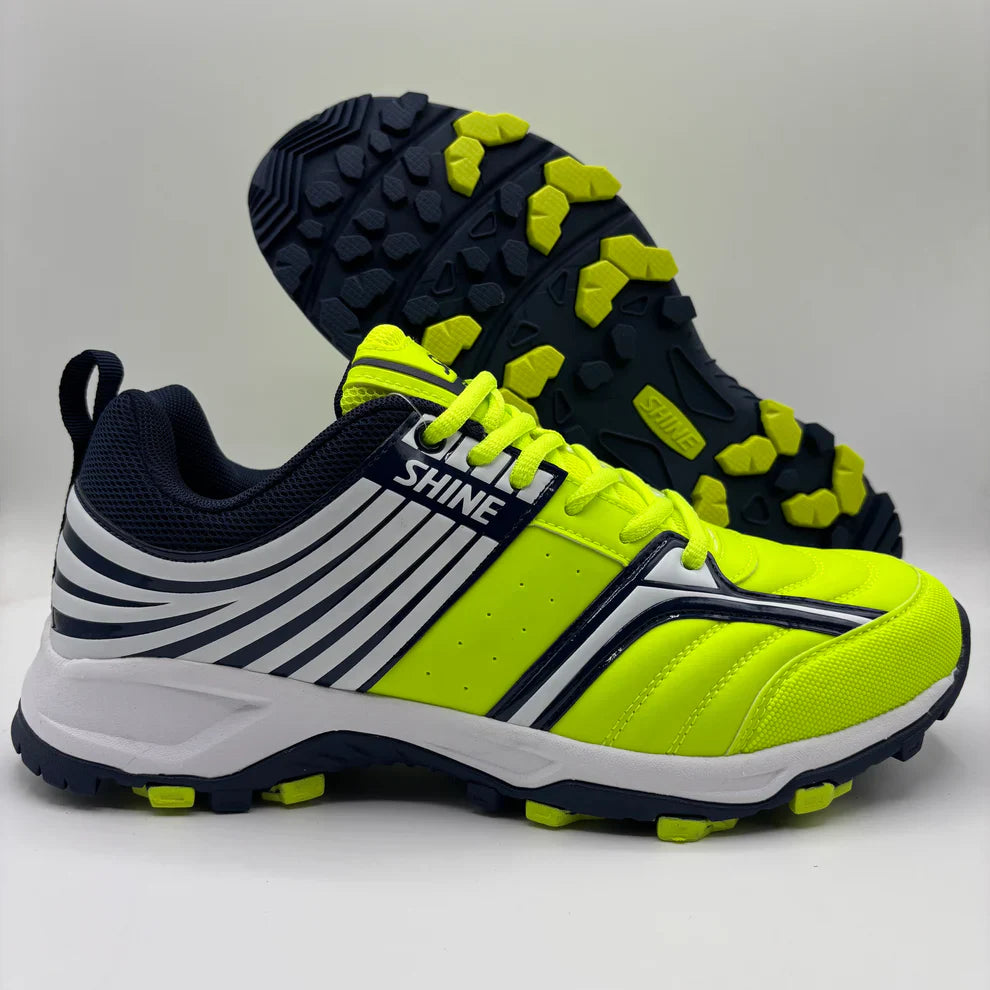 SHINE 5000 CRICKET SHOES (LIME-NAVY)