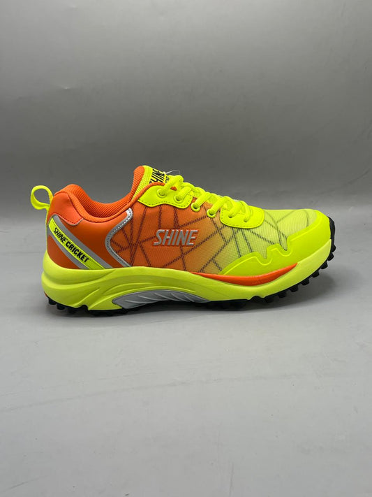 Shine Cricket Shoes Yellow Colour